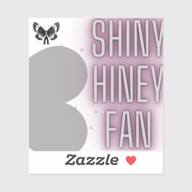 Sticker pour ventilateur Mothman Shiny Hiney (Feuille)