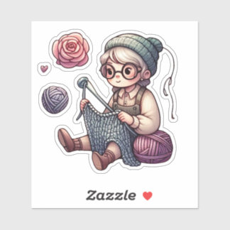 Sticker pour ventilateur tricot mignon