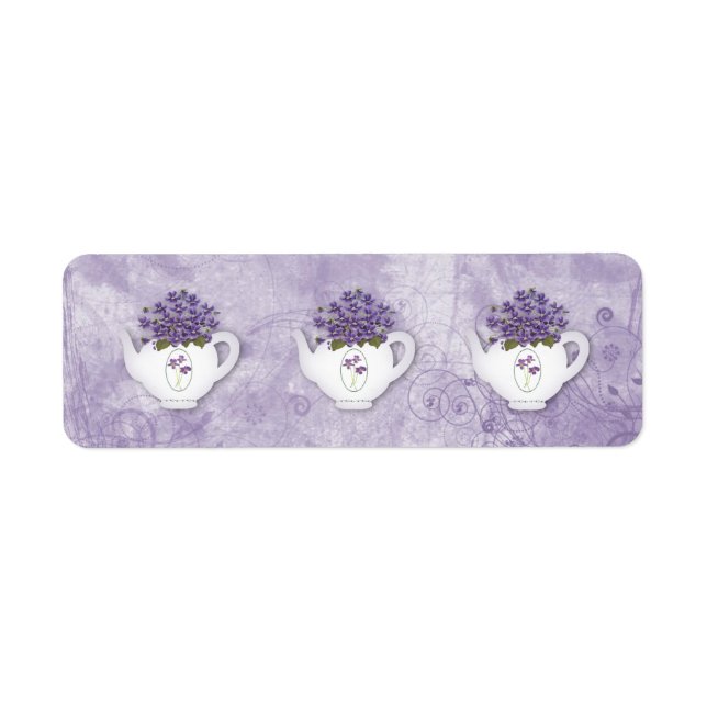 Sticker pour violet Teapots (Devant)