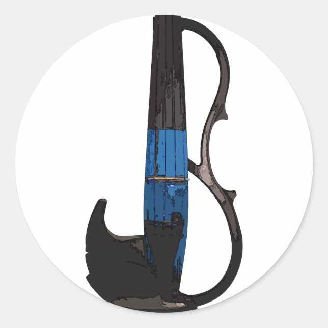 Sticker pour violon électrique cool ! (Devant)