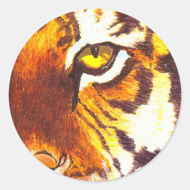 Sticker pour yeux de tigre (Devant)