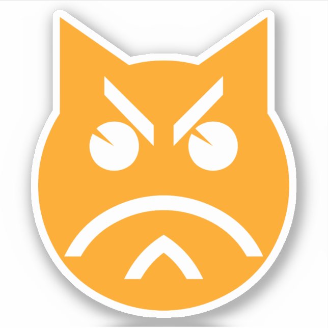 Sticker Poussage Emoji Chat (Devant)