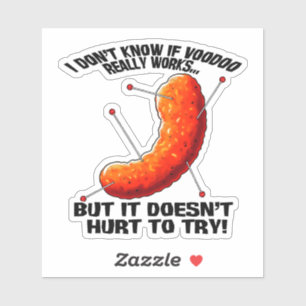 Sticker Pousse de fromage Voodoo - Plaisanterie anti-Trump