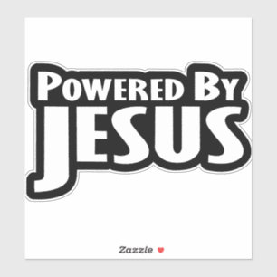 Sticker Poussé par Jésus