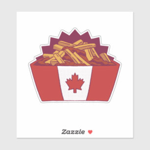 Sticker Poutine canadien