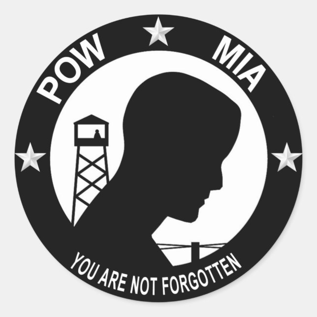 Sticker POW MIA (Devant)
