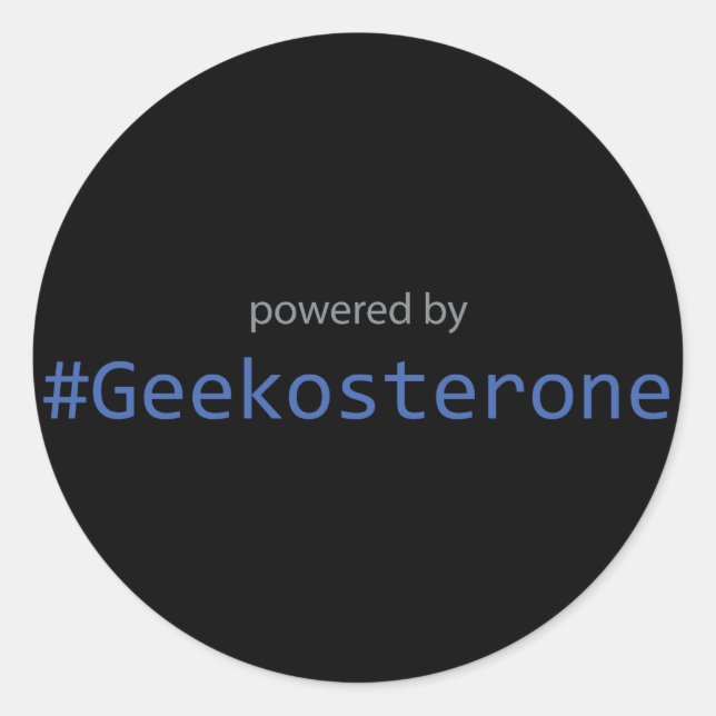 Sticker - Powered by #Geekosterone (Devant)