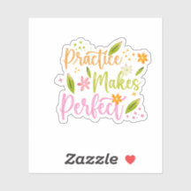 Practice Makes Perfect Motivational Quote Design