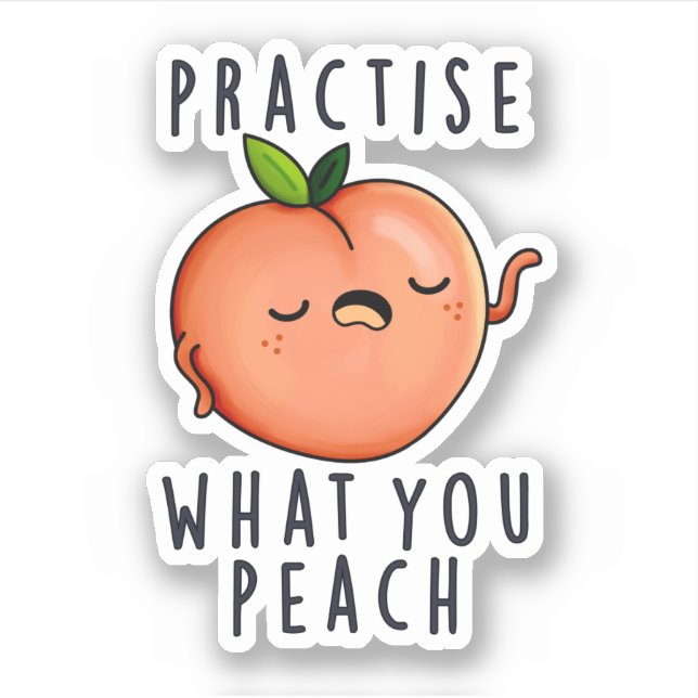 Sticker Pratiquez Ce Que Vous Enlevez Un Jeu De Fruit Posi (Devant)