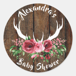 Sticker préféré du Baby shower de cerf