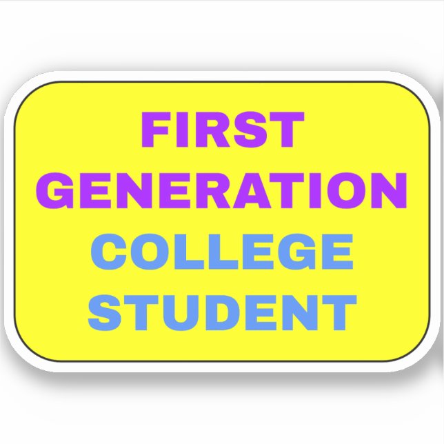 Sticker Premier étudiant du Gen College (Devant)