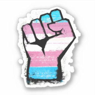 Sticker Première manifestation trans