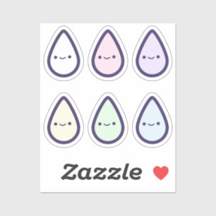 Sticker Première période de la goutte de sang arc-en-ciel