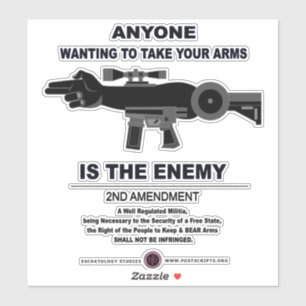 Sticker Prendre les armes - 2e amendement