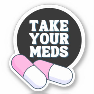 Sticker Prenez vos médicaments   Rappel doux
