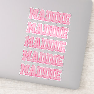 Sticker Préppy Pink Nom