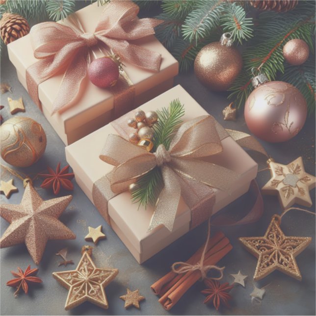 Sticker Présentations et ornements de Noël (Devant)