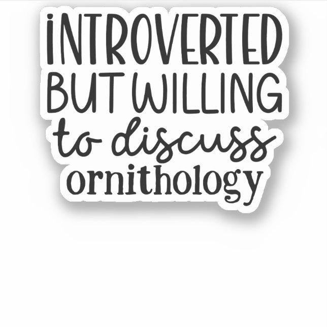 Sticker Présenté mais disposé à discuter (Devant)