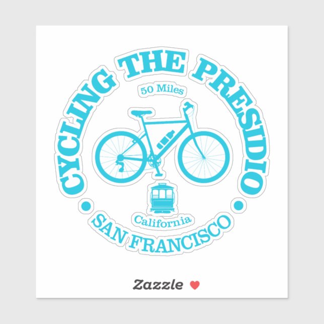 Sticker Presidio (cyclisme) (Feuille)