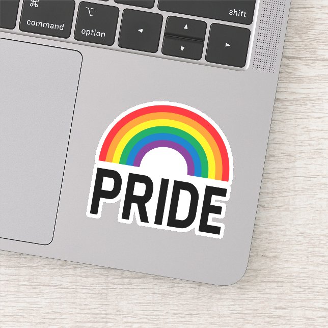 Sticker Pride arc-en-ciel (Détail)