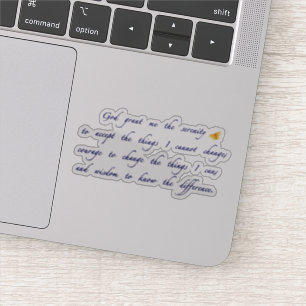 Sticker Prière de sérénité