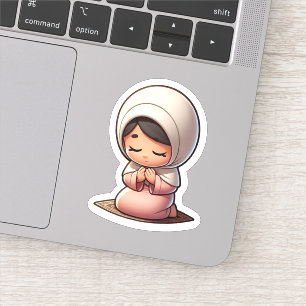 Sticker Prière islamique mignonne pour les enfants musulma