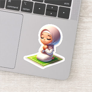 Sticker Prière islamique mignonne pour les enfants musulma