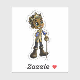 Sticker Prince afro-américain