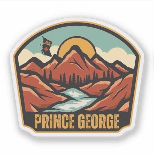 Sticker Prince George (Colombie-Britannique) (Devant)