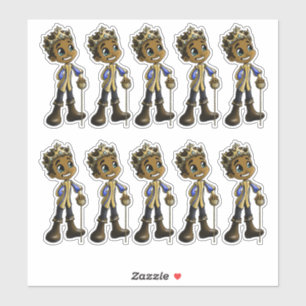 Sticker Princes afro-américains