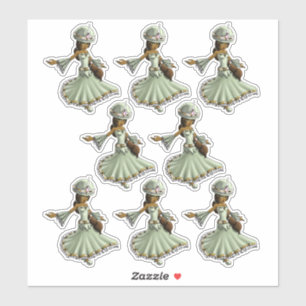 Sticker Princesse afro-américaine