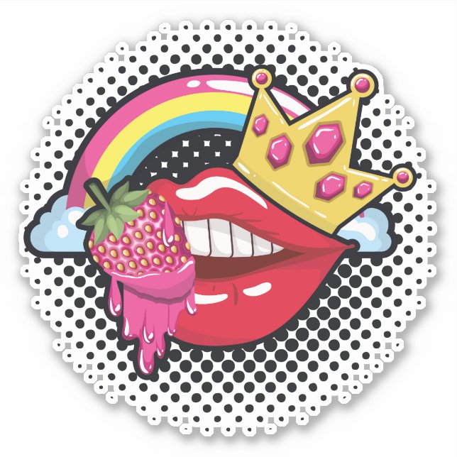 Sticker Princesse délicieuse (Devant)