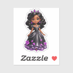 Sticker Princesse noire