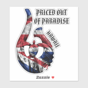 Sticker PRIX HORS DU Drapeau HI Honnou Tribal Hook HI PARA