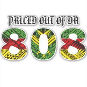 Sticker PRIX SUR DA 808 Kakau Kanaka Maoli