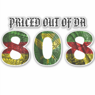 Sticker PRIX SUR DA 808 Tibal Kanaka Maoli