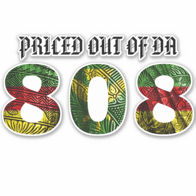 Sticker PRIX SUR DA 808 Tibal Kanaka Maoli (Devant)