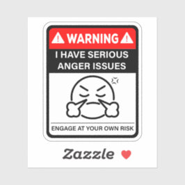 Sticker Problèmes de colère