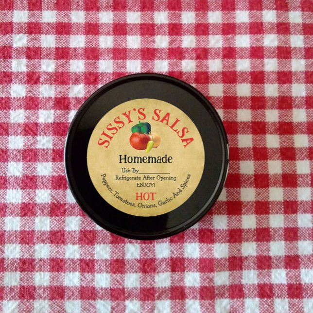 Sticker produit de la salsa fait maison (Créateur téléchargé)