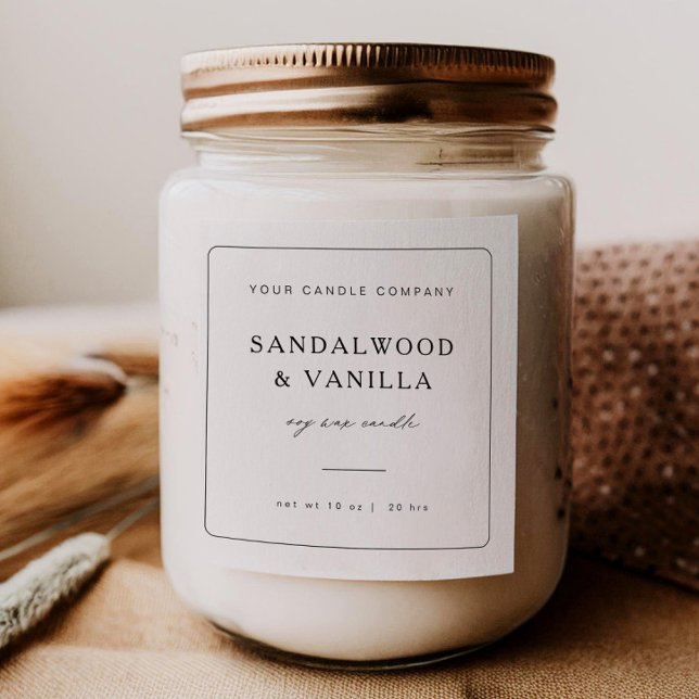 Sticker produit de marque Étiquette de bougie de C (Créateur téléchargé)