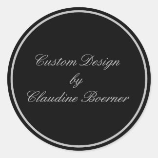 Sticker produit rond personnalisé