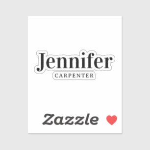 Sticker Professionnel élégant moderne minimaliste ajouter 