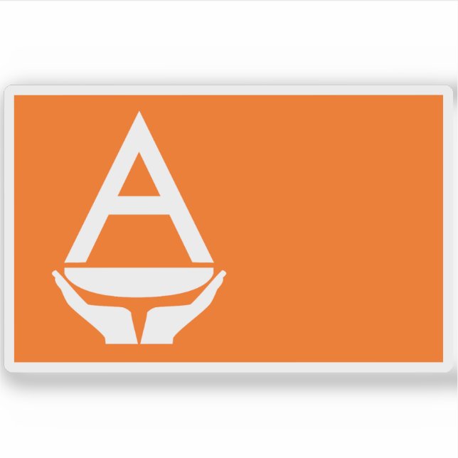 Sticker Projet de drapeau de l'Antarctique (Whitney Smith) (Devant)