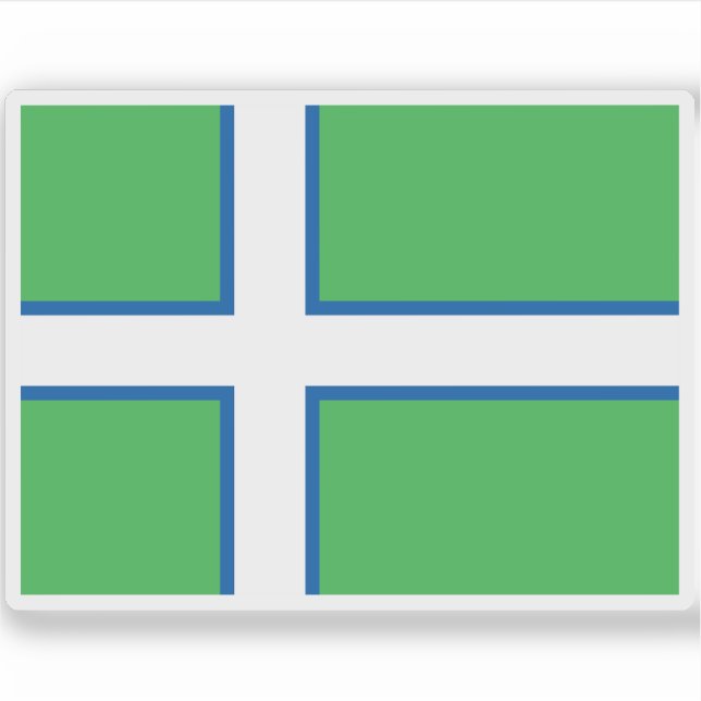 Sticker Projet de drapeau du Groenland (1973) (Devant)