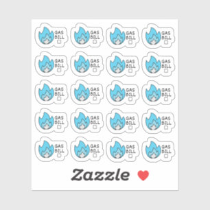 Sticker Projet de loi sur l'utilitaire de gaz Mini Budgéti