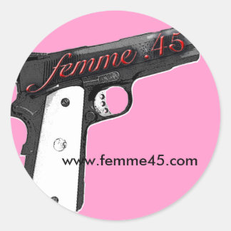 Sticker Promo Femme .45 rose