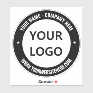 Sticker Promotion de votre site de logo d'entreprise perso
