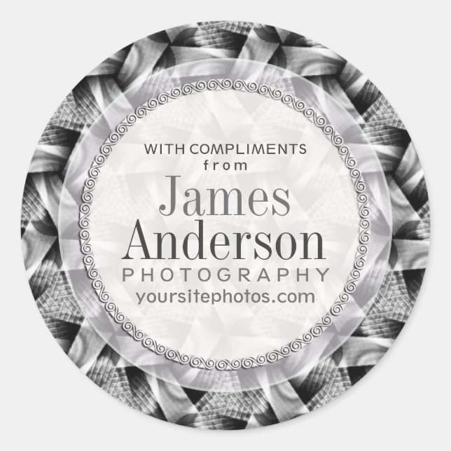 Sticker promotionnel Motif Silver Weave (Devant)