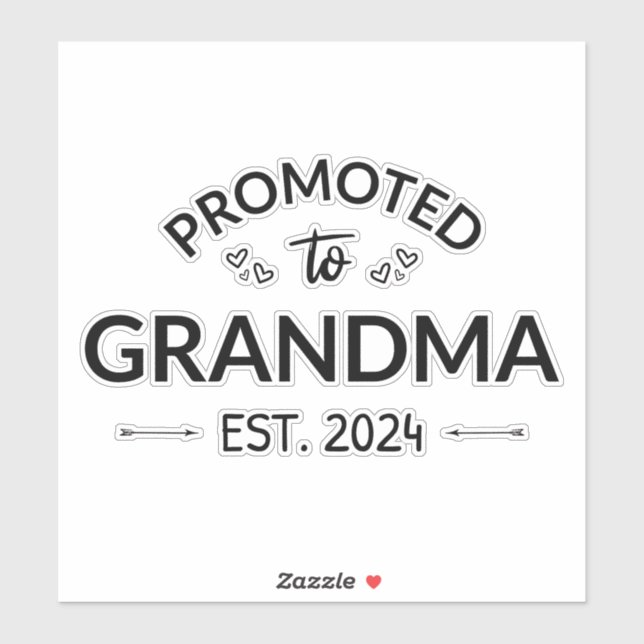 Sticker Promu À Grand-Mère Est. 2024 II (Feuille)