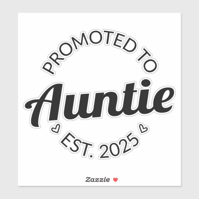 Sticker Promu À Tante Est. 2025 I (Feuille)